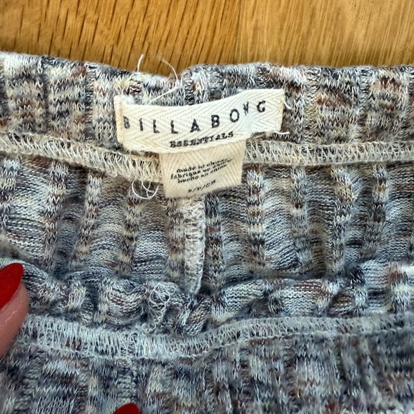 Billabong Essentials 2pc Lounge Set Knit Crop Top & Wide Leg Pants XS sold out - Picture 9 of 12